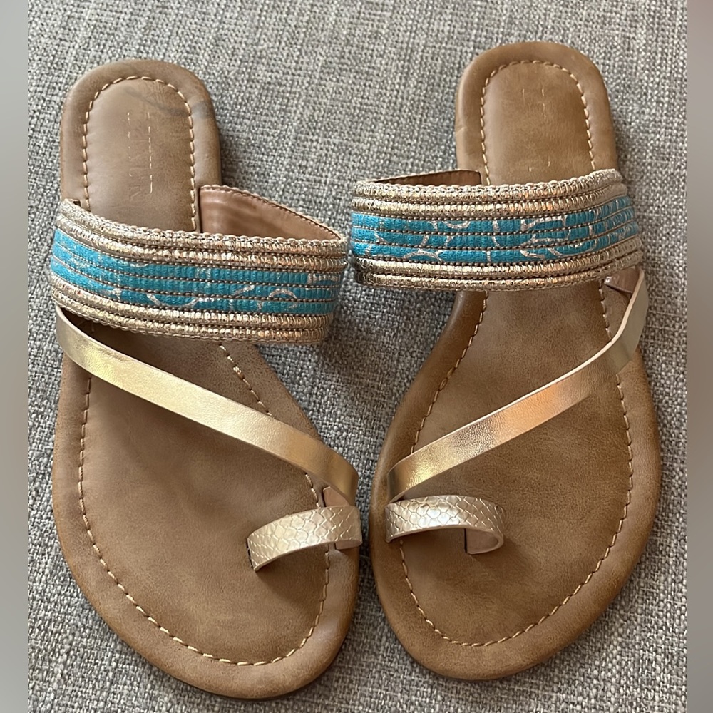 Gold sandals